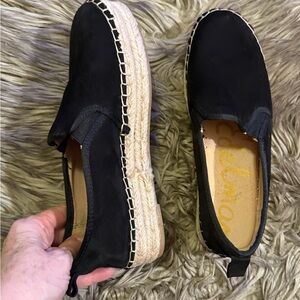 Sam Edelman “Carrin” Espadrille leather /platform loafers; Excellent cond. Sz 8